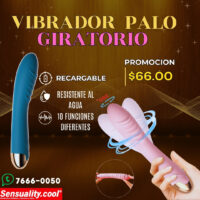 VIBRADOR PALO GIRATORIO 360