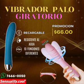 VIBRADOR PALO GIRATORIO 360