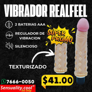 VIBRADOR REALFEEL TEXTURIZADO