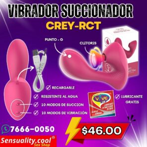 VIBRADOR SUCCIONADOR CREY-RCT