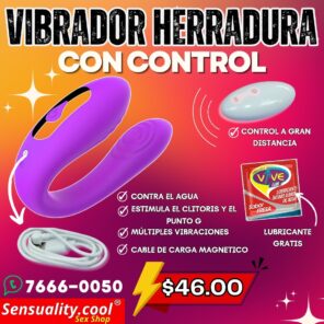 VIBRADOR HERRADURA CON CONTROL