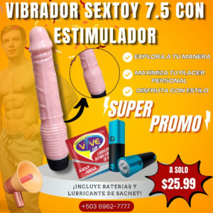 VIBRADOR SEXTOY 7.5 TEXTURIZADO